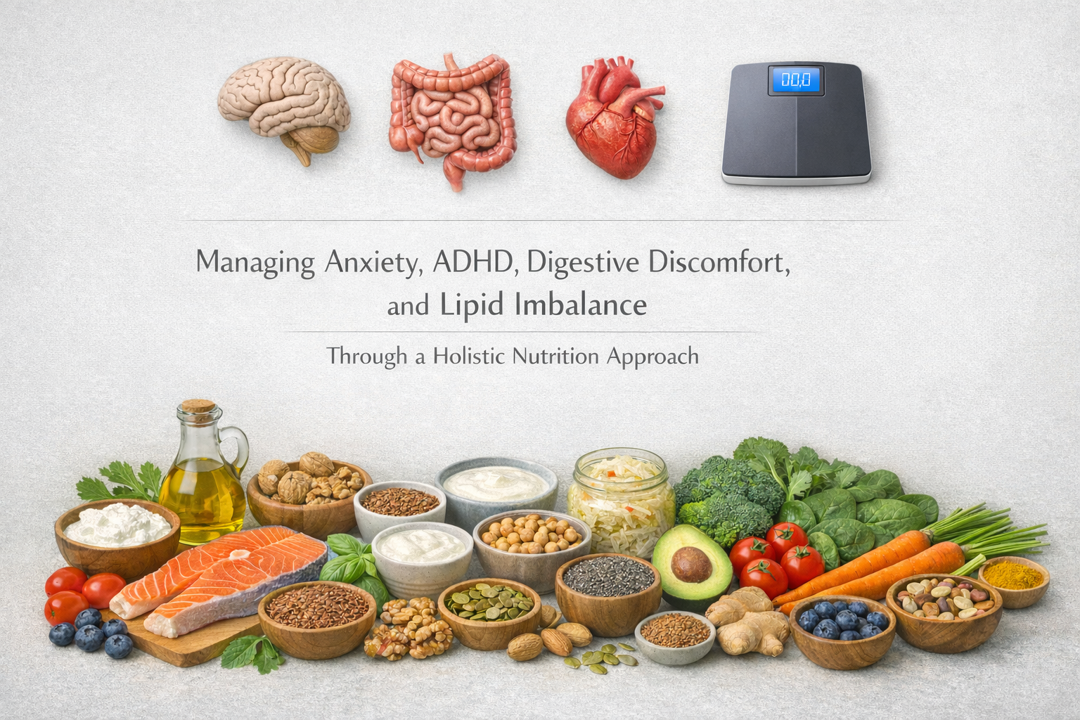 Managing Anxiety, ADHD, Digestive Discomfort, and Lipid Imbalance Through a Holistic Nutrition