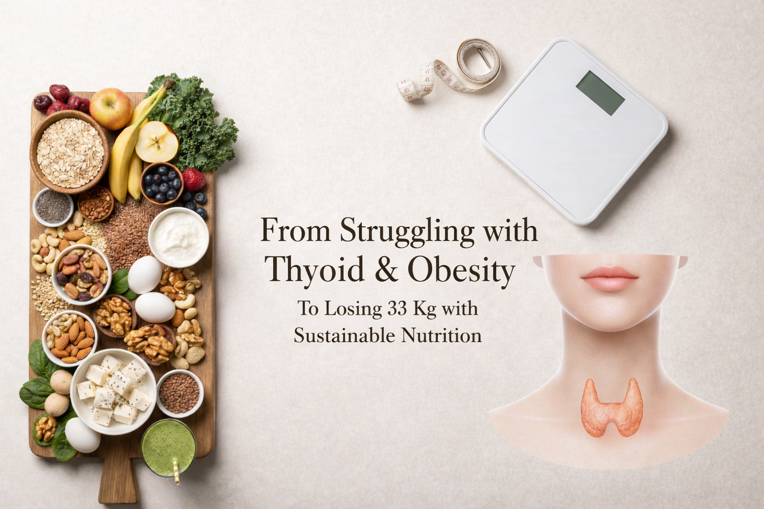 From Struggling with Thyroid and Obesity to Losing 33 Kg with Sustainable Nutrition