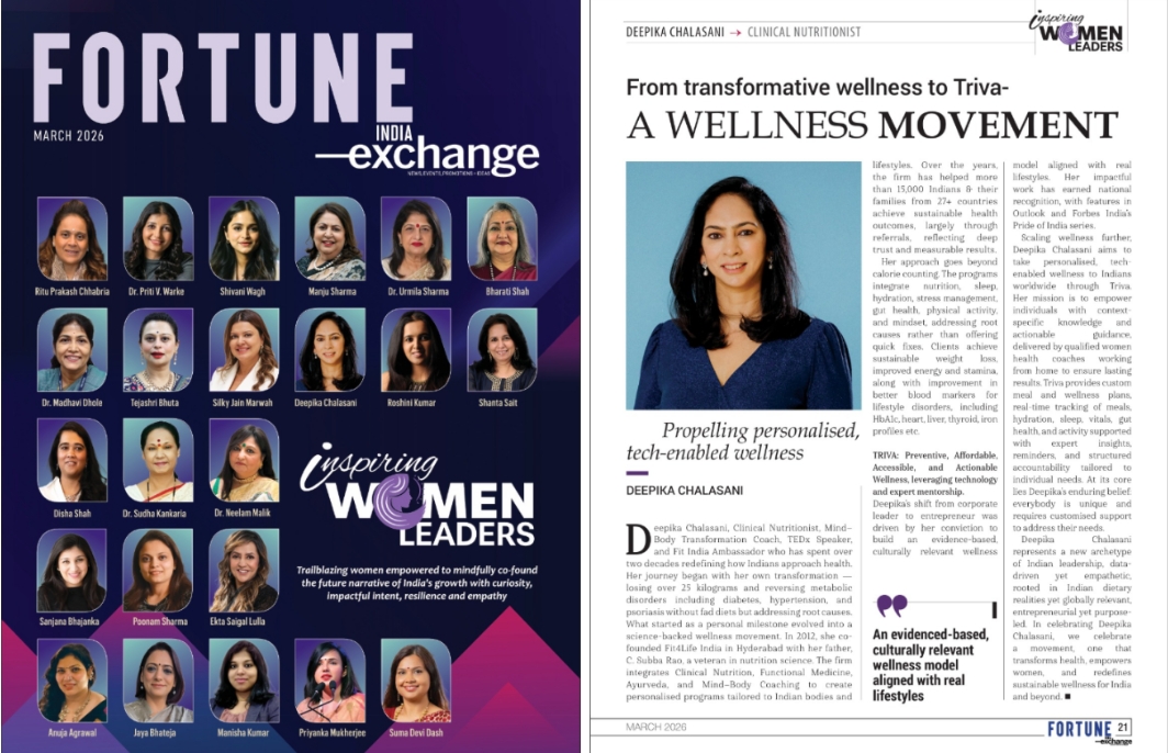 Featured in Fortune India Exchange, March 2026